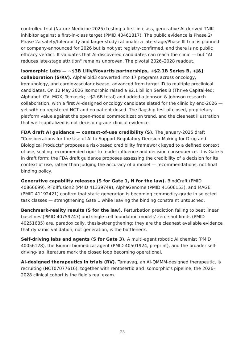 AI Biology Drug Discovery research report preview page 28