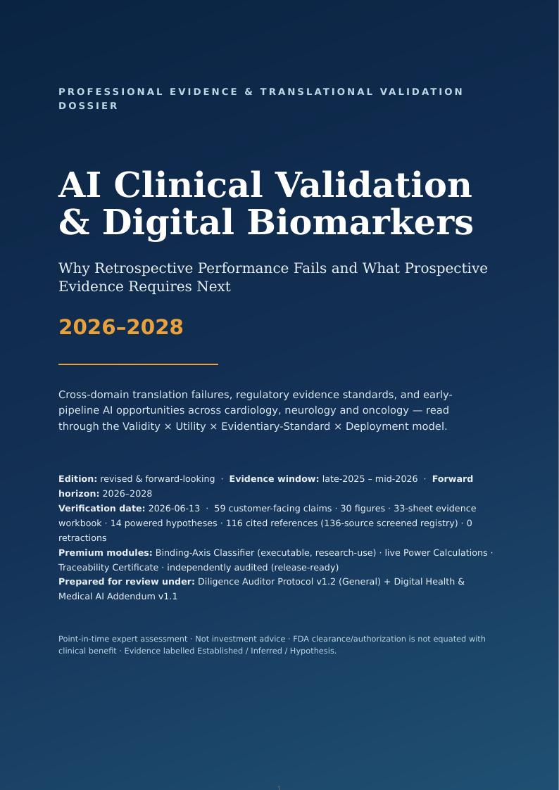 AI Clinical Validation & Digital Biomarkers research report preview page 1