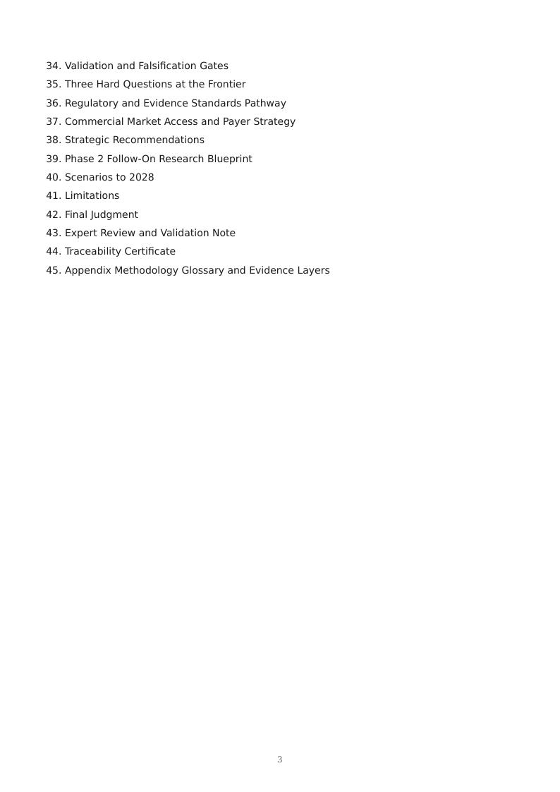 AI Clinical Validation & Digital Biomarkers research report preview page 3