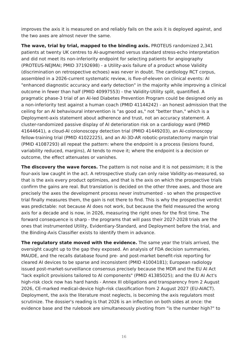 AI Clinical Validation & Digital Biomarkers research report preview page 16