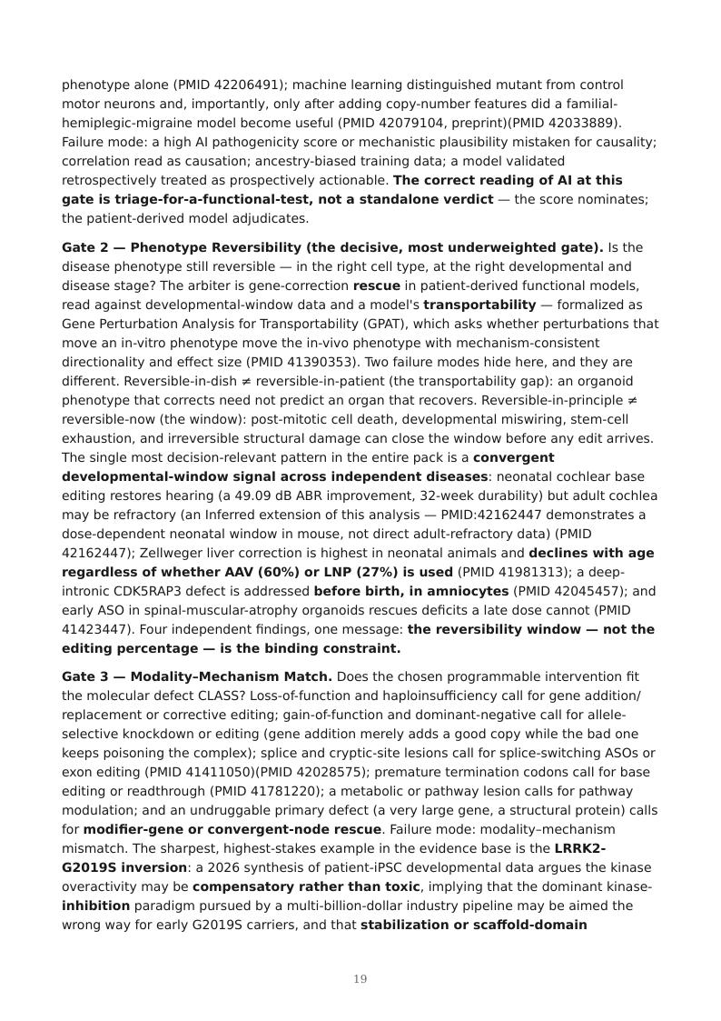 AI Multi-Omics Variant-to-Rescue research report preview page 19