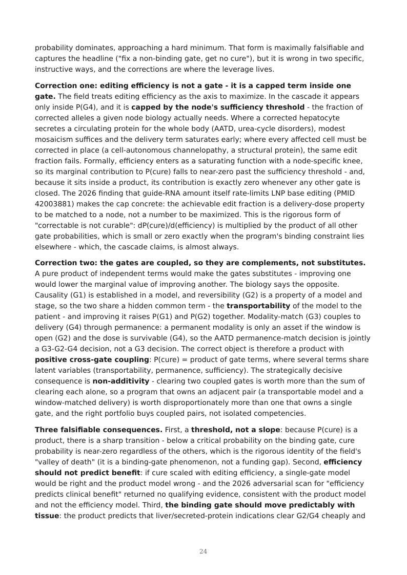 AI Multi-Omics Variant-to-Rescue research report preview page 24
