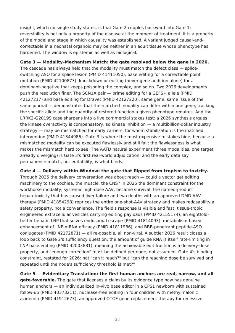 AI Multi-Omics Variant-to-Rescue research report preview page 28