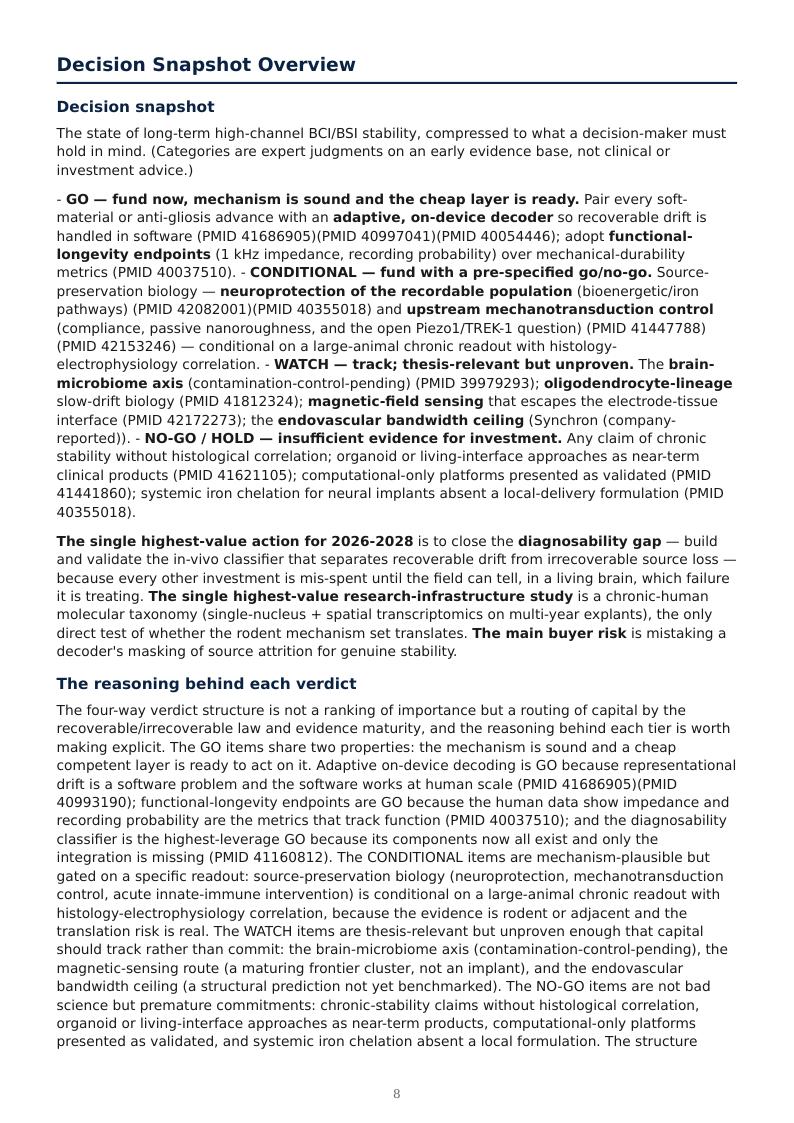 BCI / BSI Long-Term Stability research report preview page 8