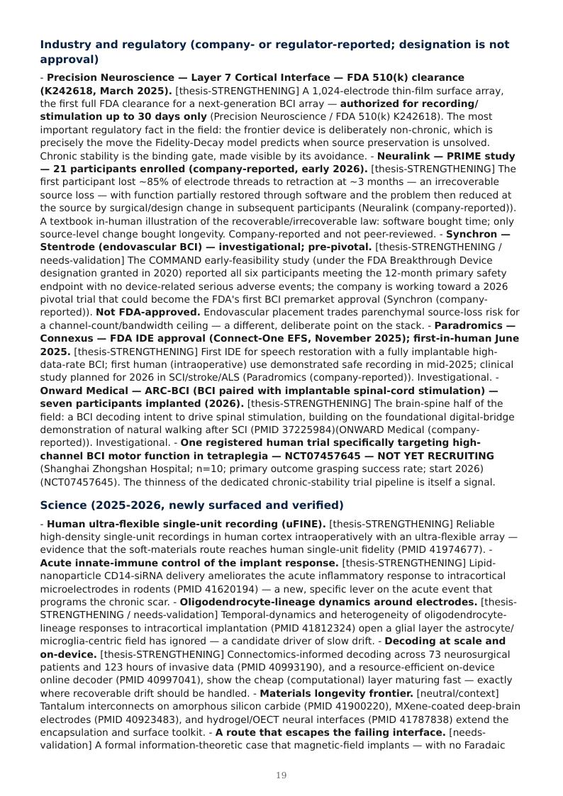BCI / BSI Long-Term Stability research report preview page 19