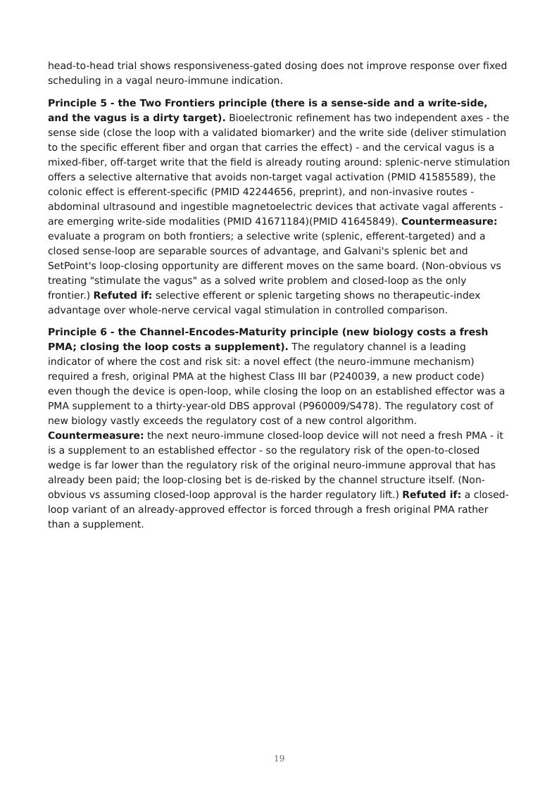 Bioelectronic Neuro-Immune Closed Loop research report preview page 19