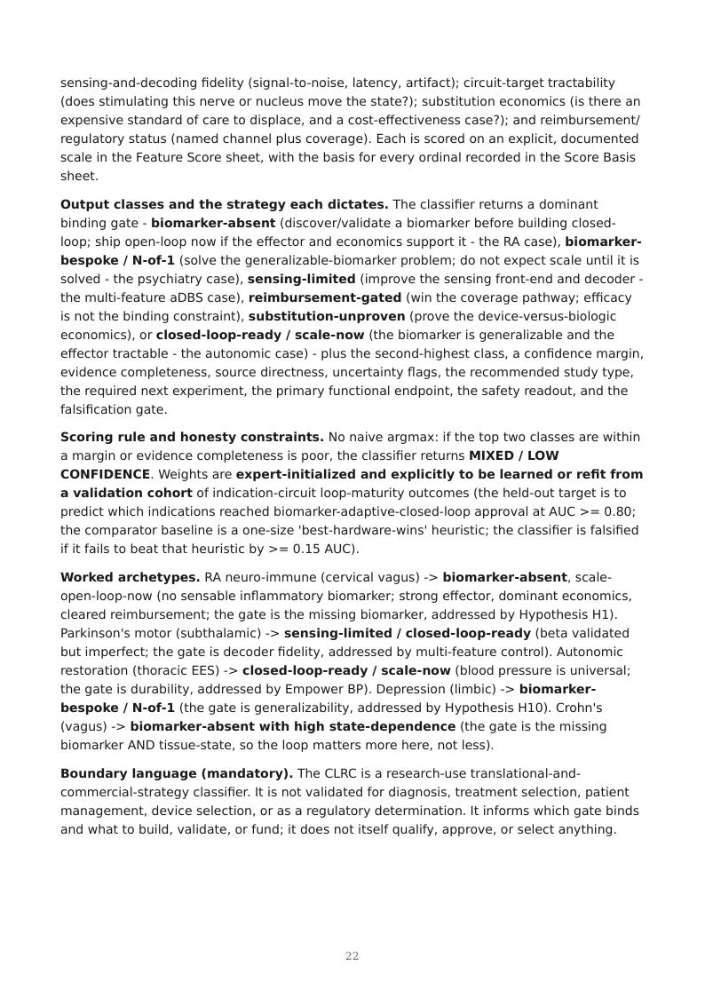 Bioelectronic Neuro-Immune Closed Loop research report preview page 22