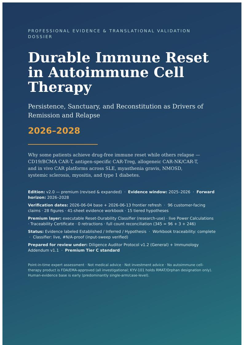 Cell Therapy for Autoimmune Disease research report preview page 1