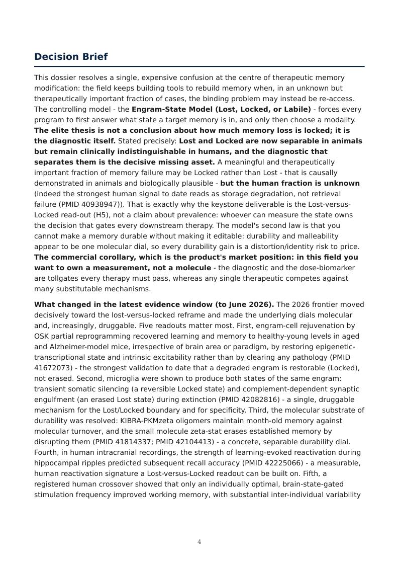 Engineering Memory research report preview page 4