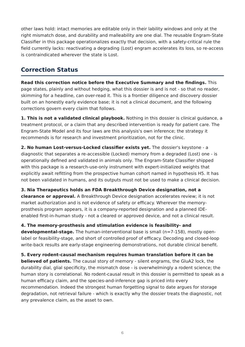 Engineering Memory research report preview page 6