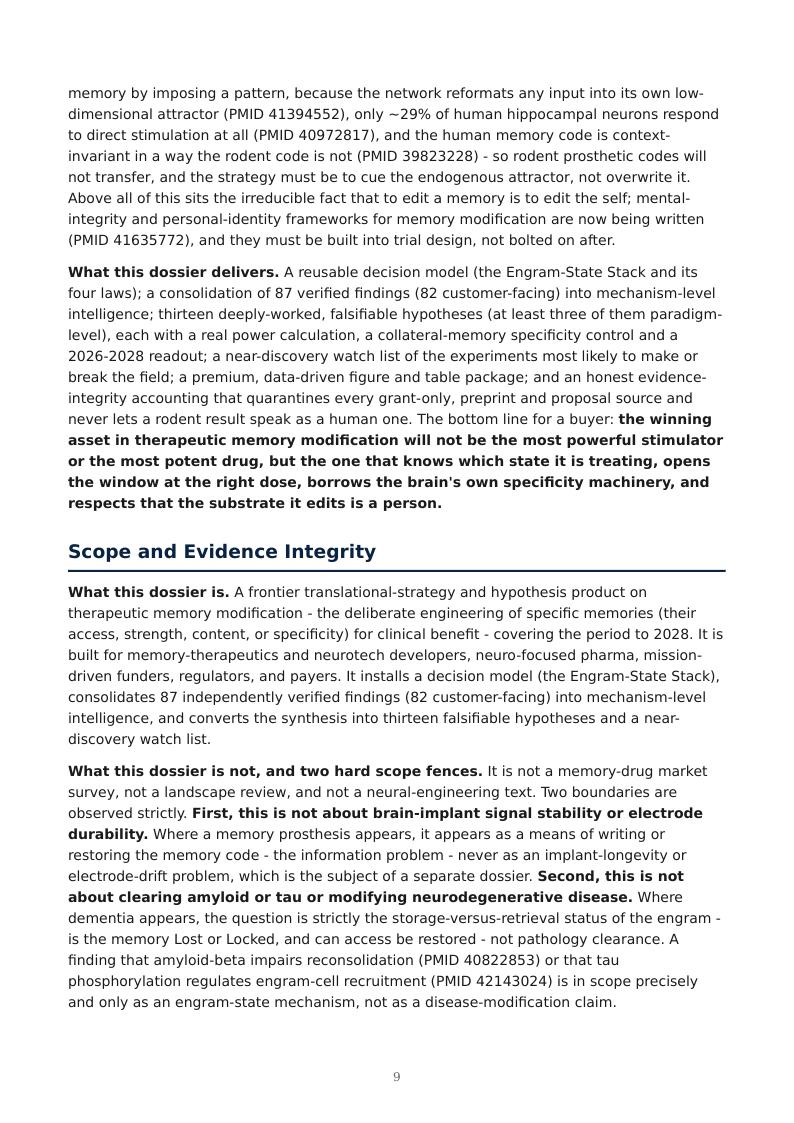 Engineering Memory research report preview page 9