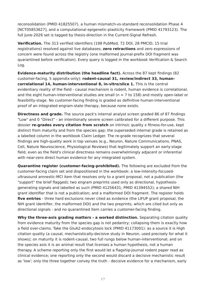 Engineering Memory research report preview page 17