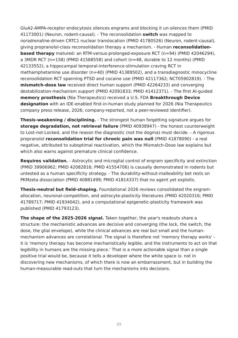 Engineering Memory research report preview page 25