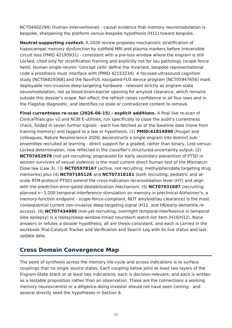 Engineering Memory research report preview page 28