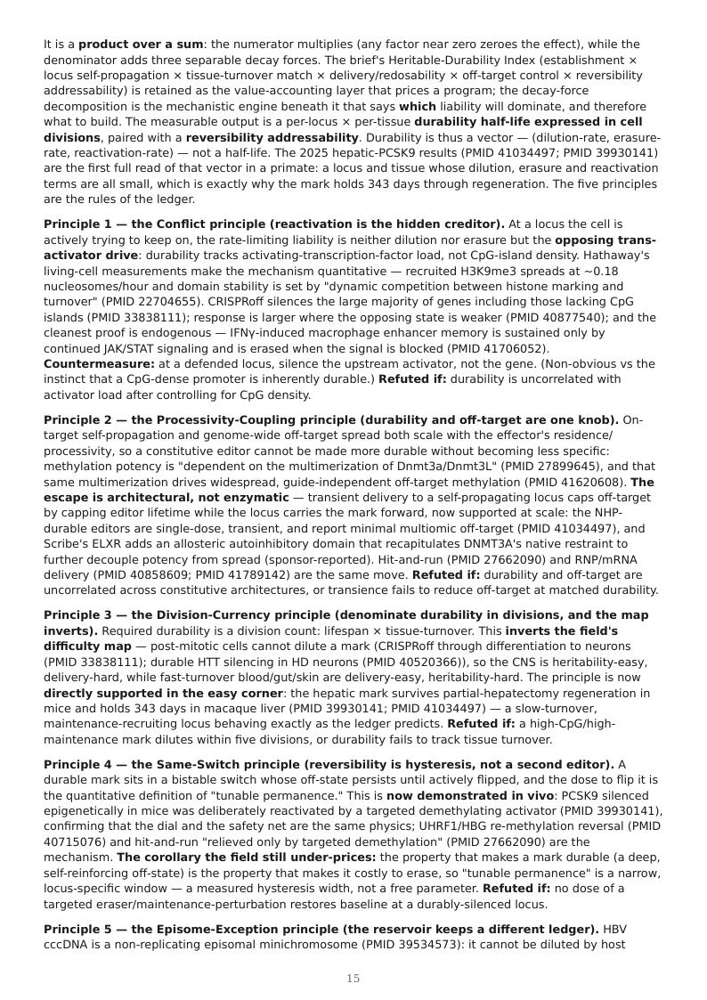 Epigenome Editing & Tunable Permanence research report preview page 14