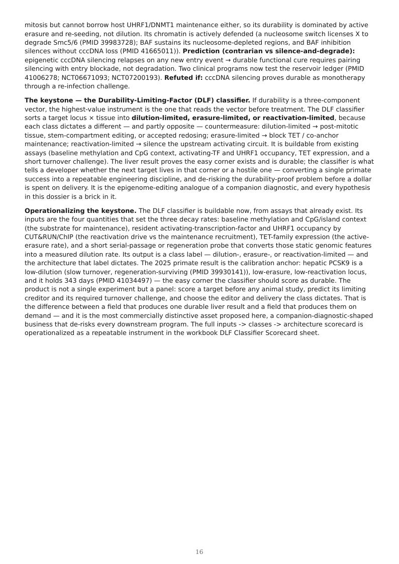 Epigenome Editing & Tunable Permanence research report preview page 15