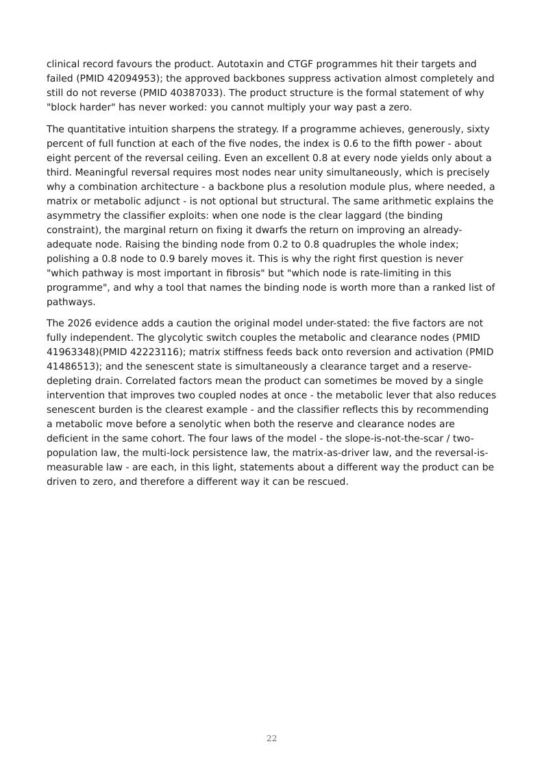 Fibrosis as Failed Resolution research report preview page 22
