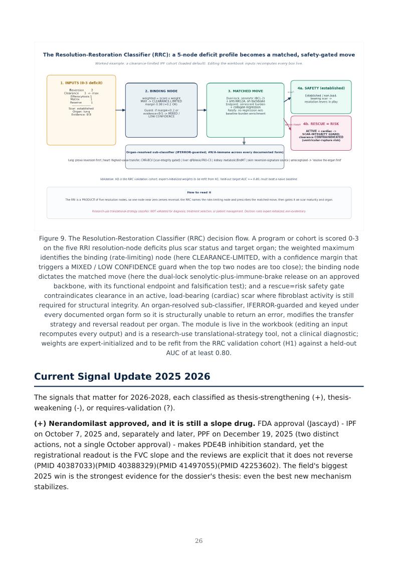 Fibrosis as Failed Resolution research report preview page 26
