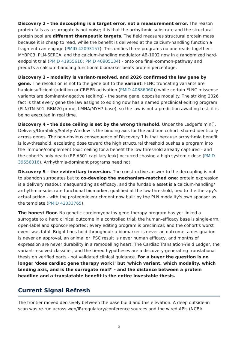Genetic Cardiomyopathy Precision Therapies research report preview page 5