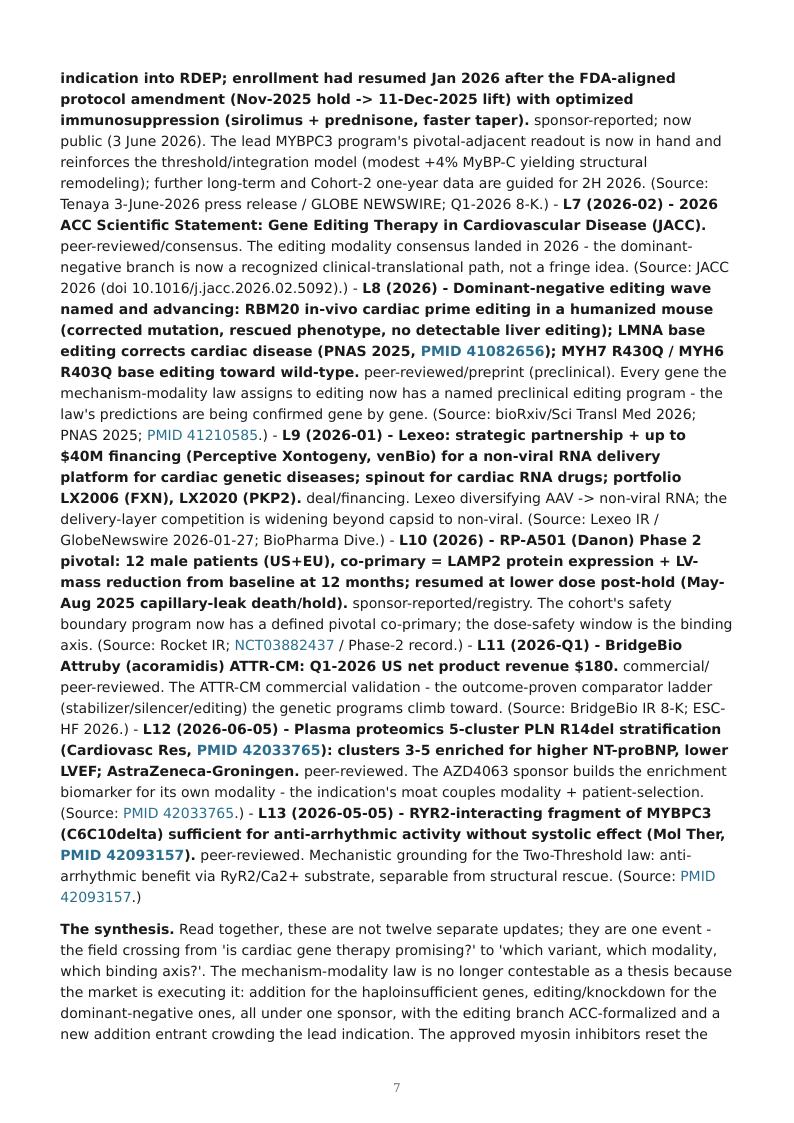 Genetic Cardiomyopathy Precision Therapies research report preview page 7