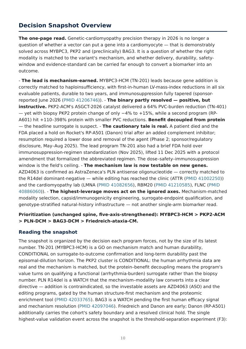 Genetic Cardiomyopathy Precision Therapies research report preview page 10