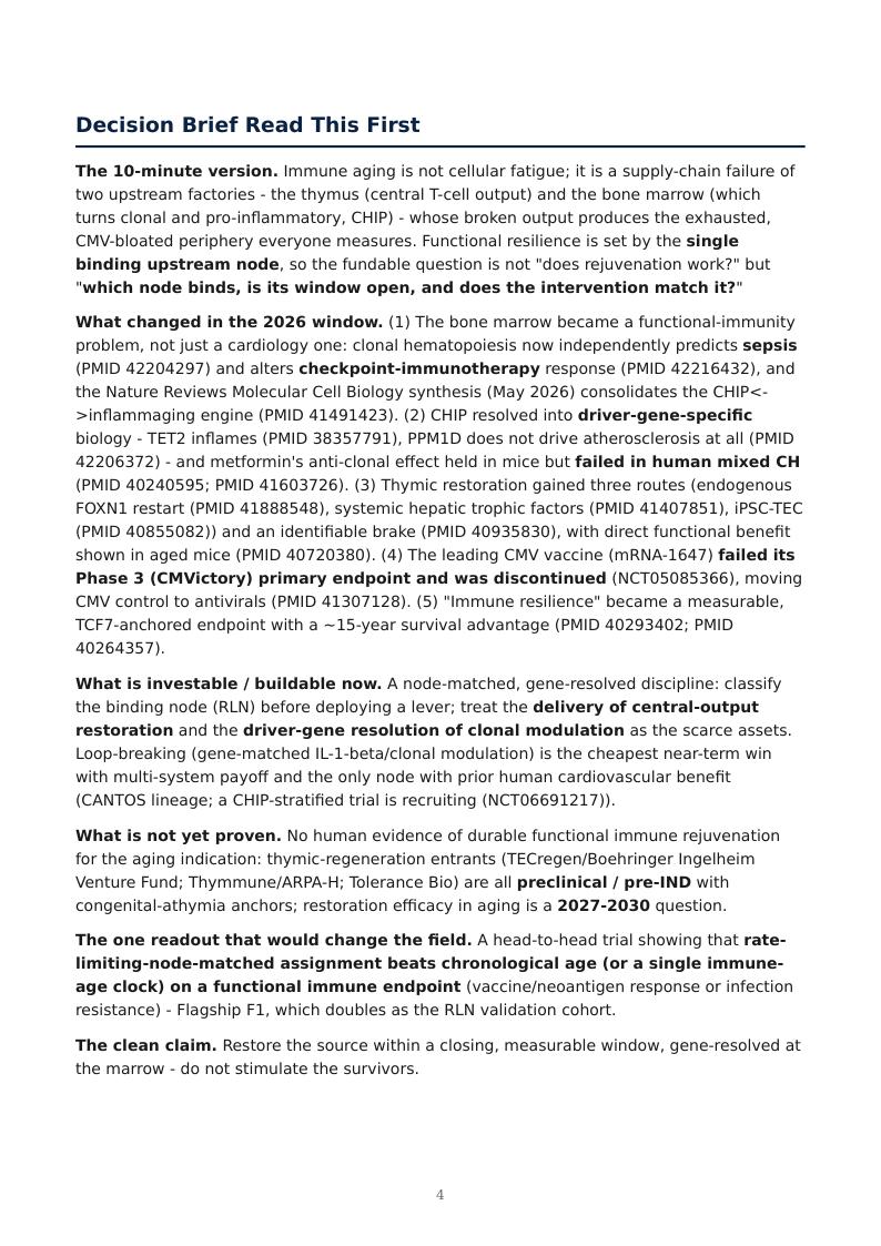 Immune Aging Supply Chain research report preview page 4