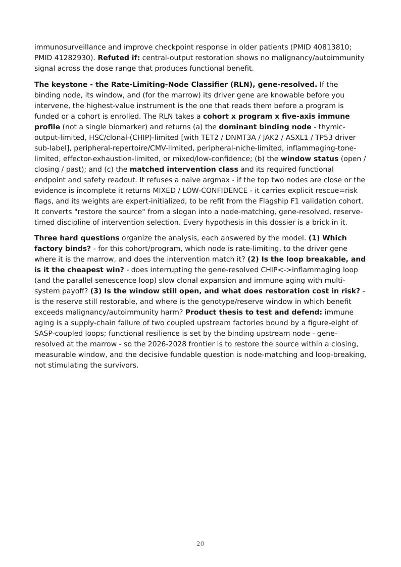 Immune Aging Supply Chain research report preview page 20