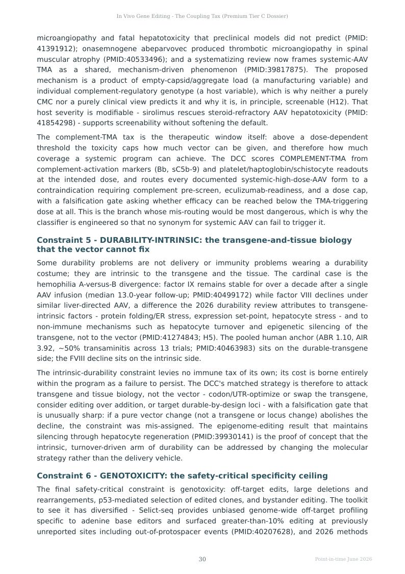 In Vivo Gene Editing research report preview page 30