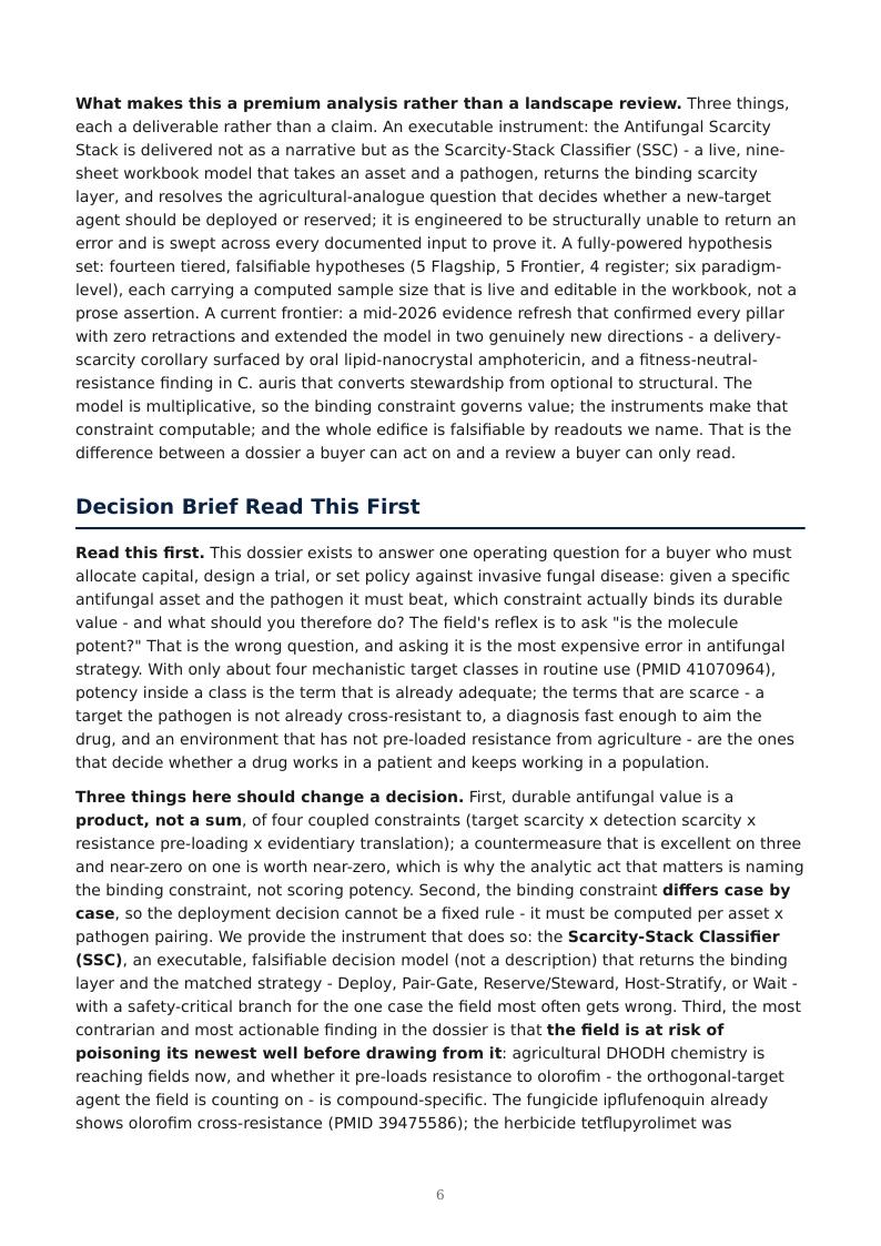 Invasive Fungal Disease & Antifungal Resistance research report preview page 6