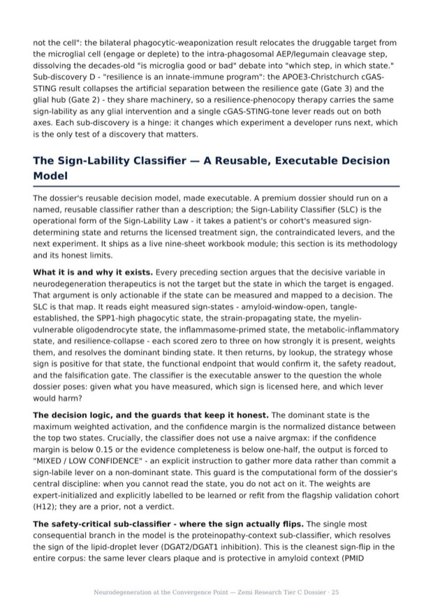 Neurodegeneration Convergence research report preview page 25