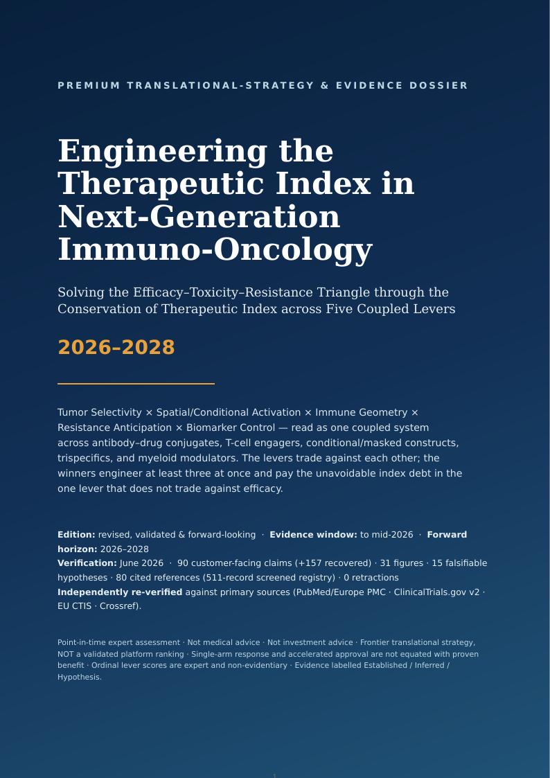 Next-Generation Immuno-Oncology Platforms research report preview page 1