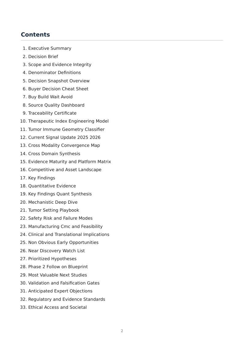 Next-Generation Immuno-Oncology Platforms research report preview page 2