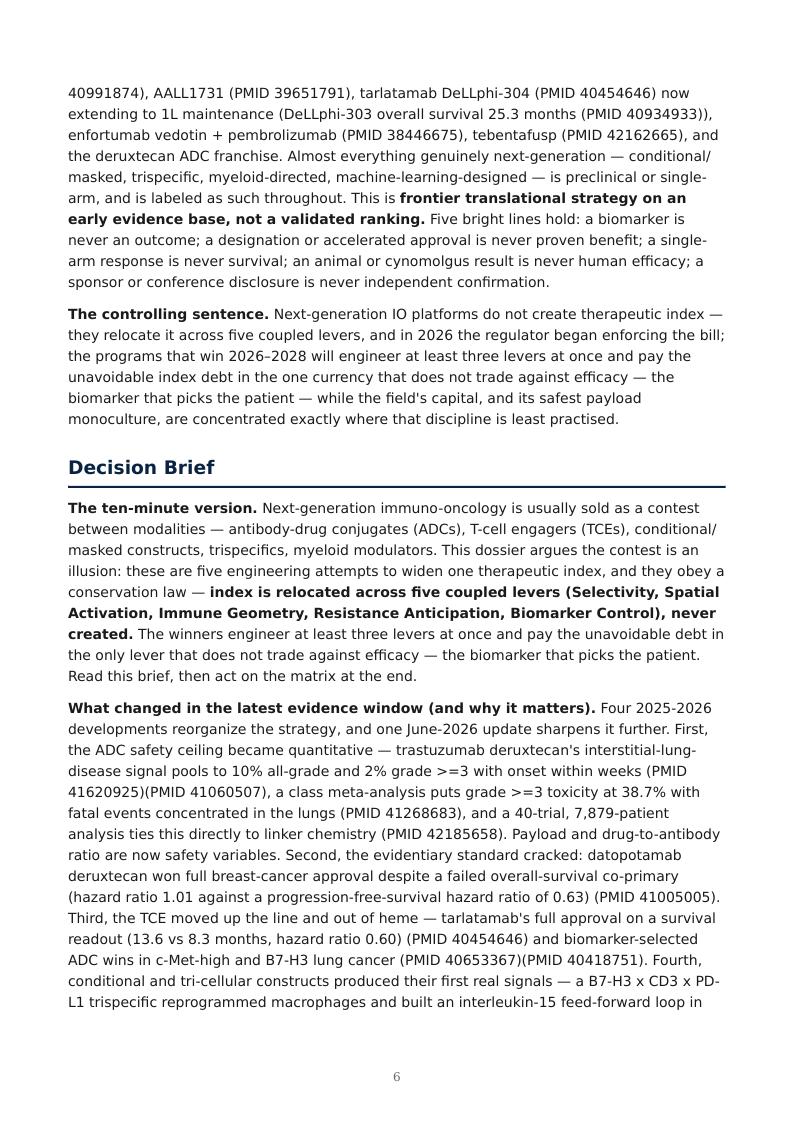 Next-Generation Immuno-Oncology Platforms research report preview page 6