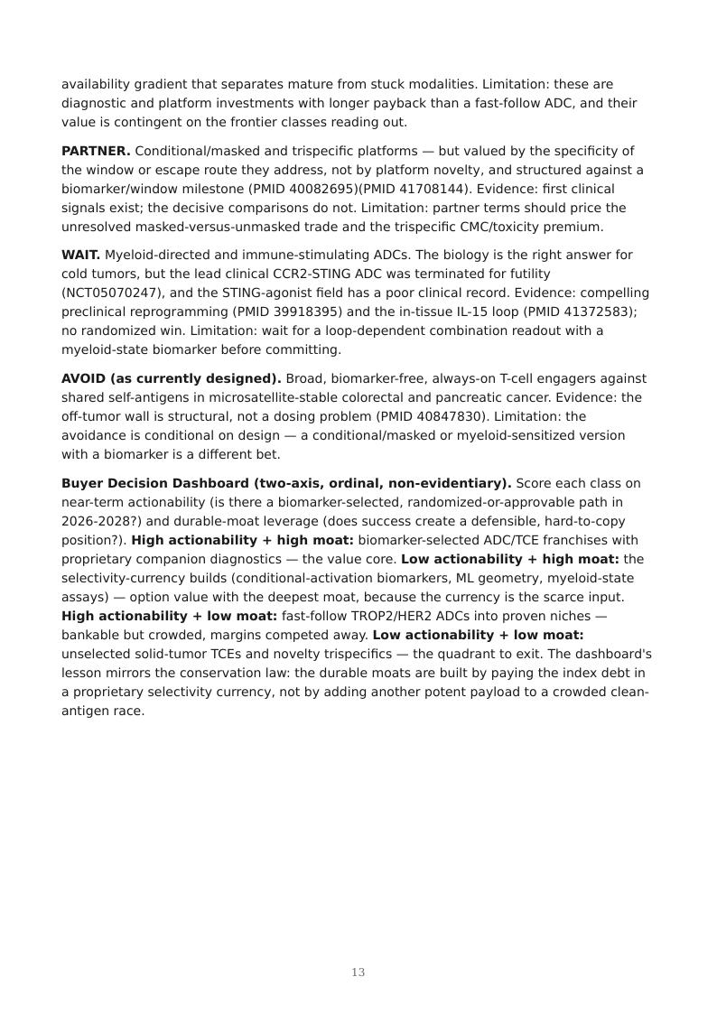 Next-Generation Immuno-Oncology Platforms research report preview page 13