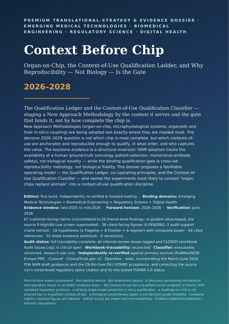 Organ-on-Chip / NAM Qualification research report preview page 1