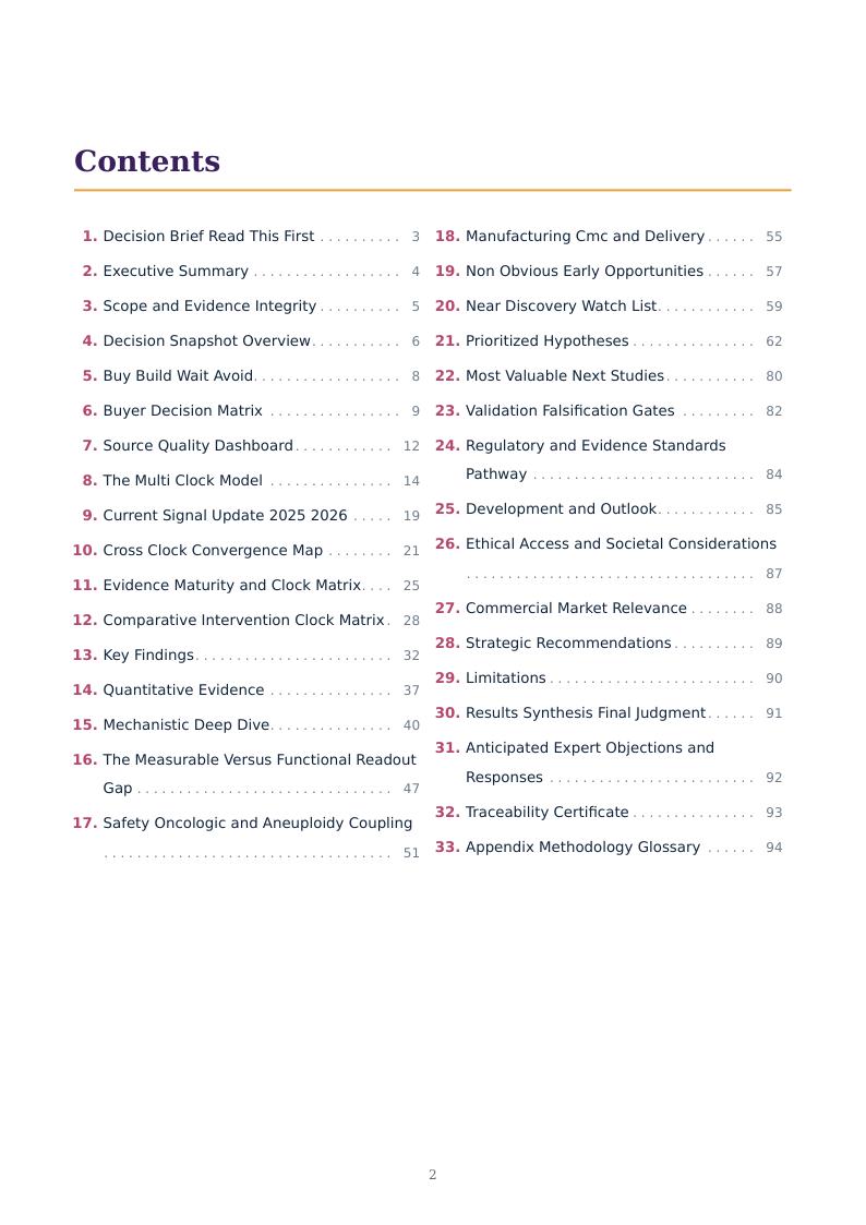 Ovarian Aging Multi-Clock research report preview page 2