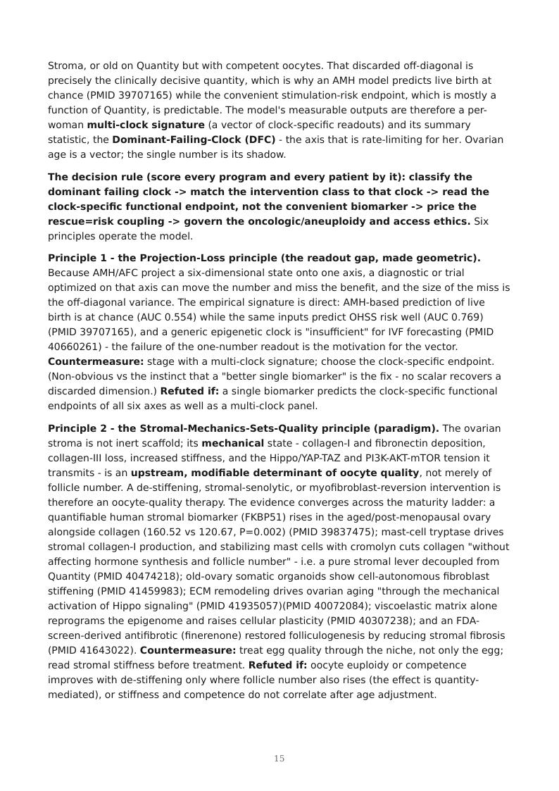Ovarian Aging Multi-Clock research report preview page 15