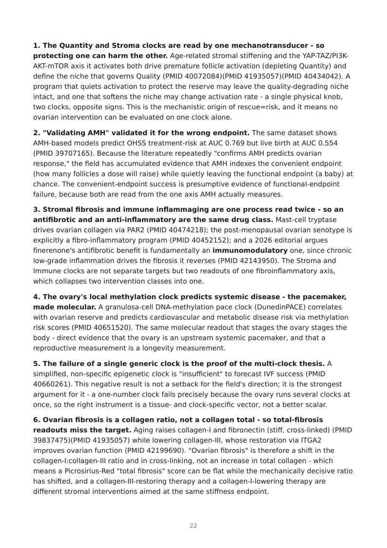 Ovarian Aging Multi-Clock research report preview page 22