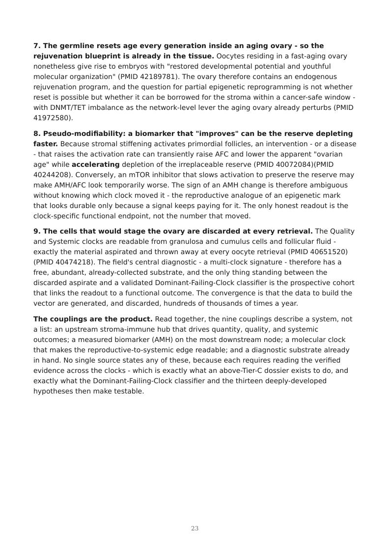 Ovarian Aging Multi-Clock research report preview page 23