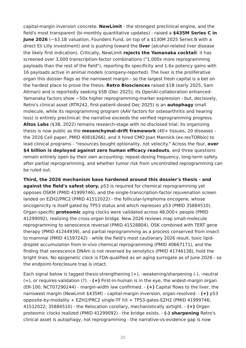 Partial Epigenetic Reprogramming research report preview page 25