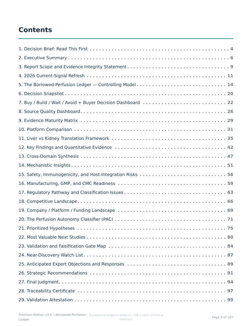 Perfusable Vascular Networks research report preview page 2