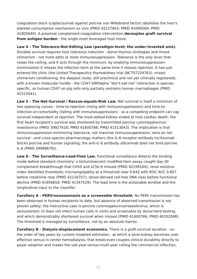 Xenotransplantation Durability Ceiling research report preview page 17