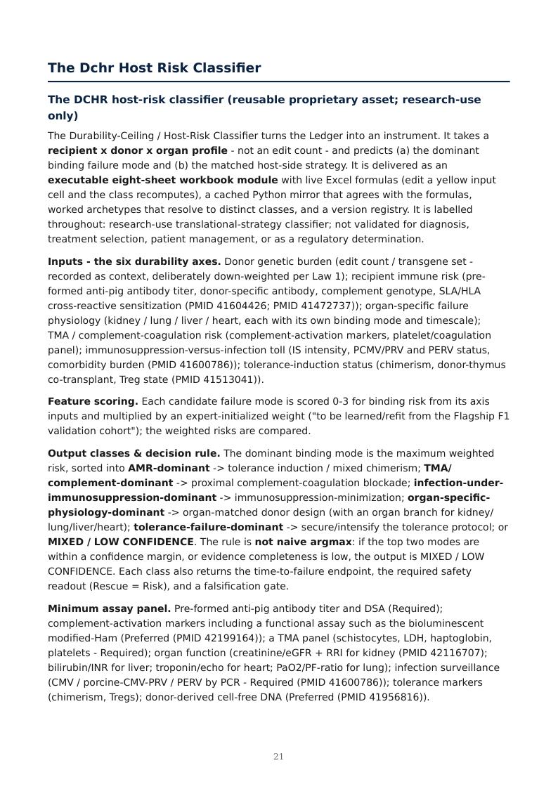 Xenotransplantation Durability Ceiling research report preview page 21