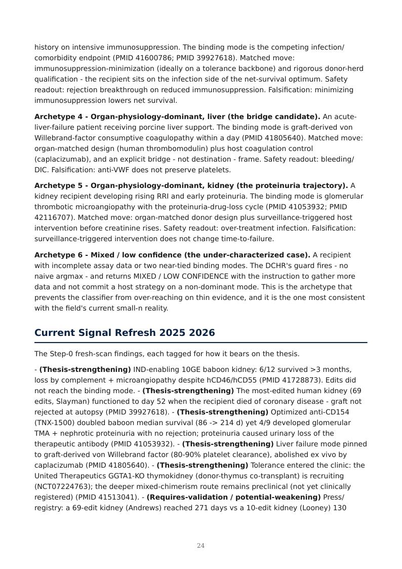 Xenotransplantation Durability Ceiling research report preview page 24