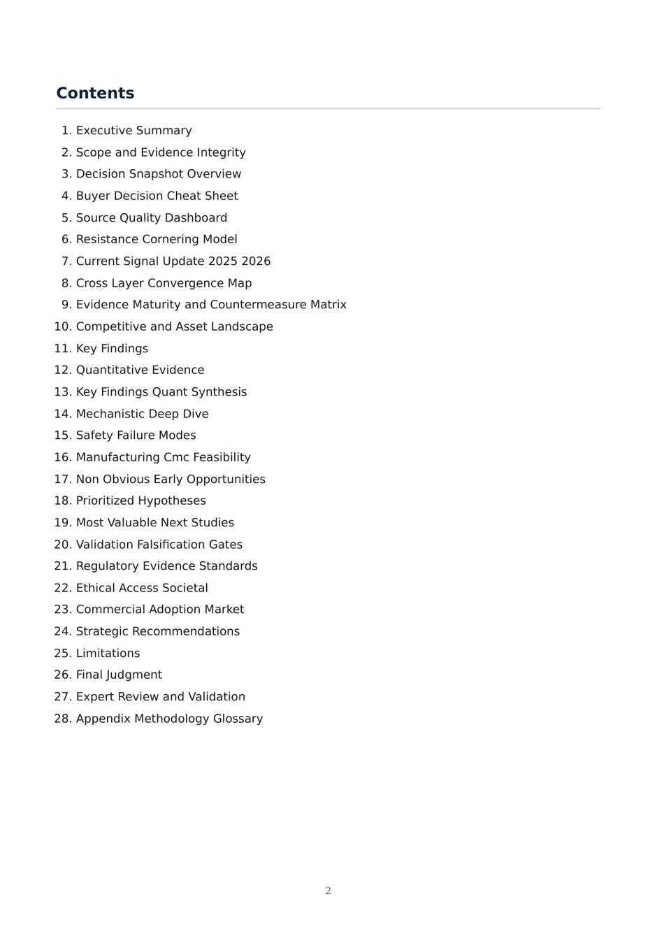Precision AMR dossier — page 2