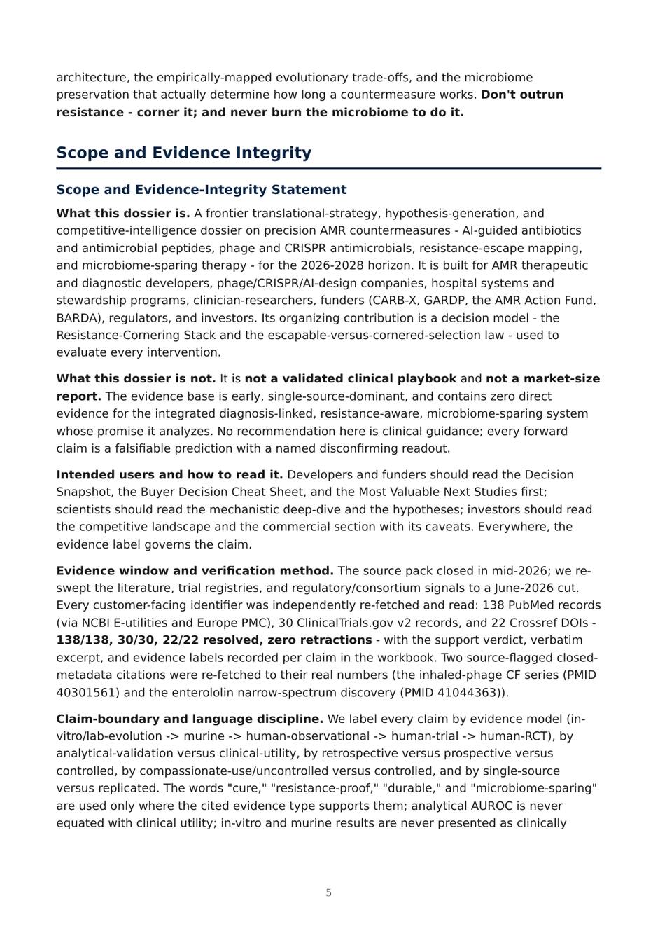 Precision AMR dossier — page 5