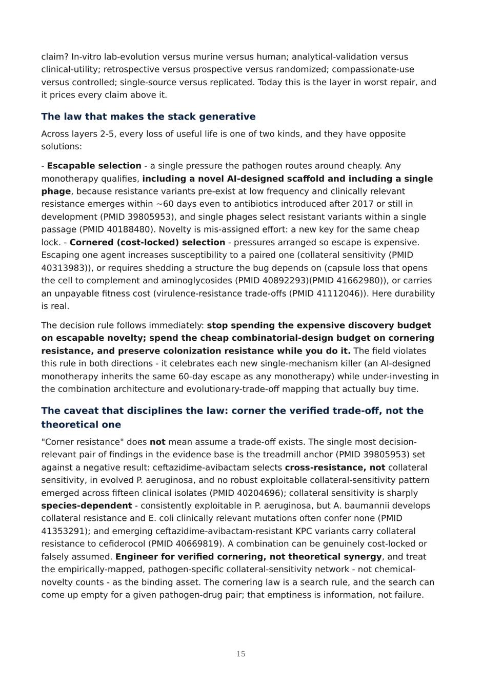 Precision AMR dossier — page 15