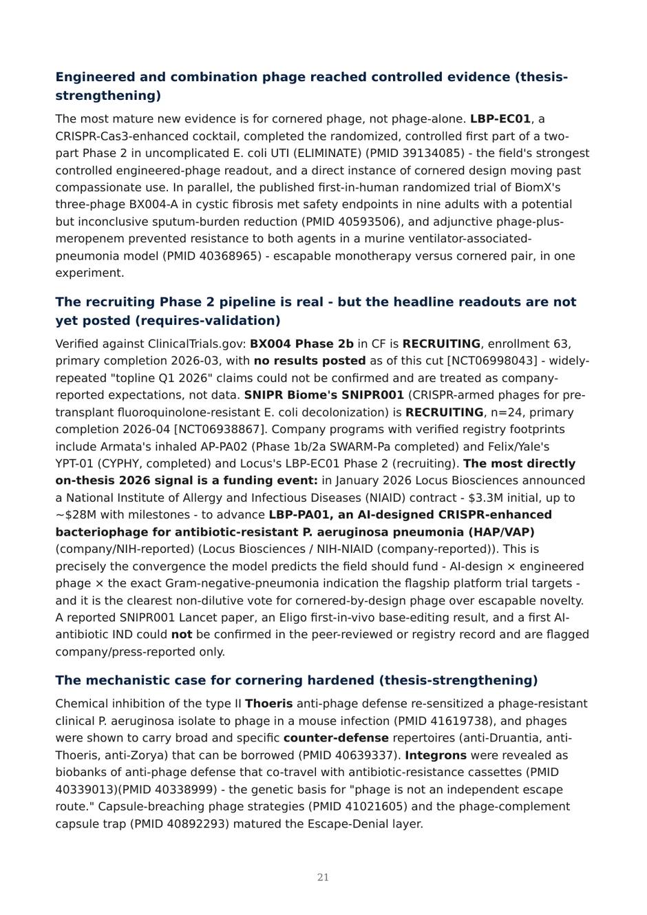 Precision AMR dossier — page 21