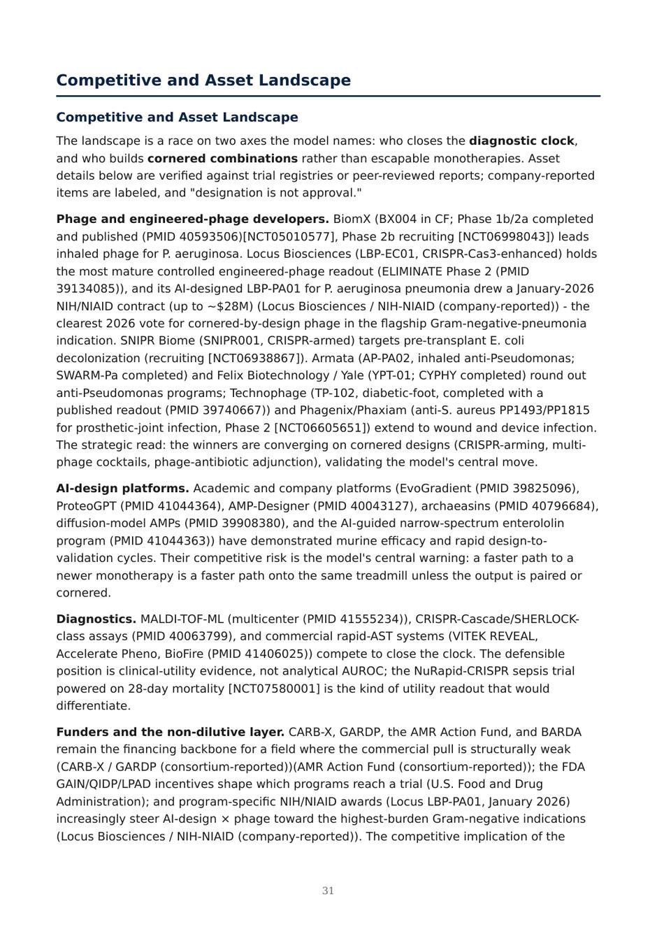 Precision AMR dossier — page 31