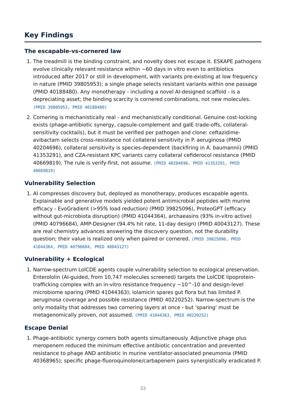 Precision AMR dossier — page 33